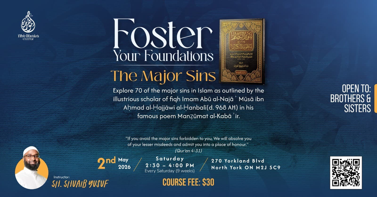 Foster Your Foundations: The Major Sins
